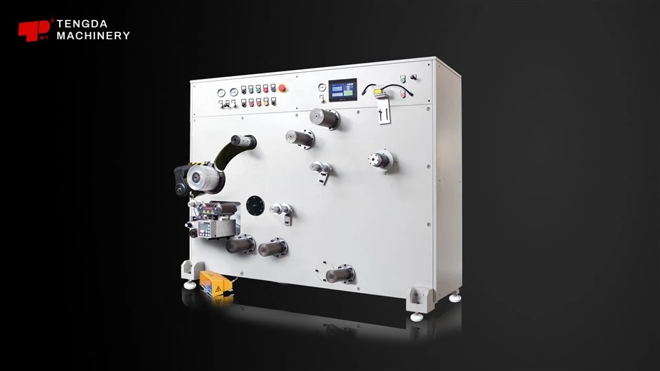 Aliminyòm Papye Papye Bobbin Rewinding Machine