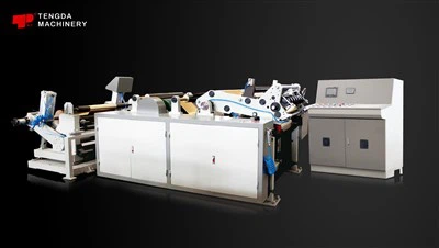 Aliminyòm Papye Singe Arbr Relief ak Slitting machin